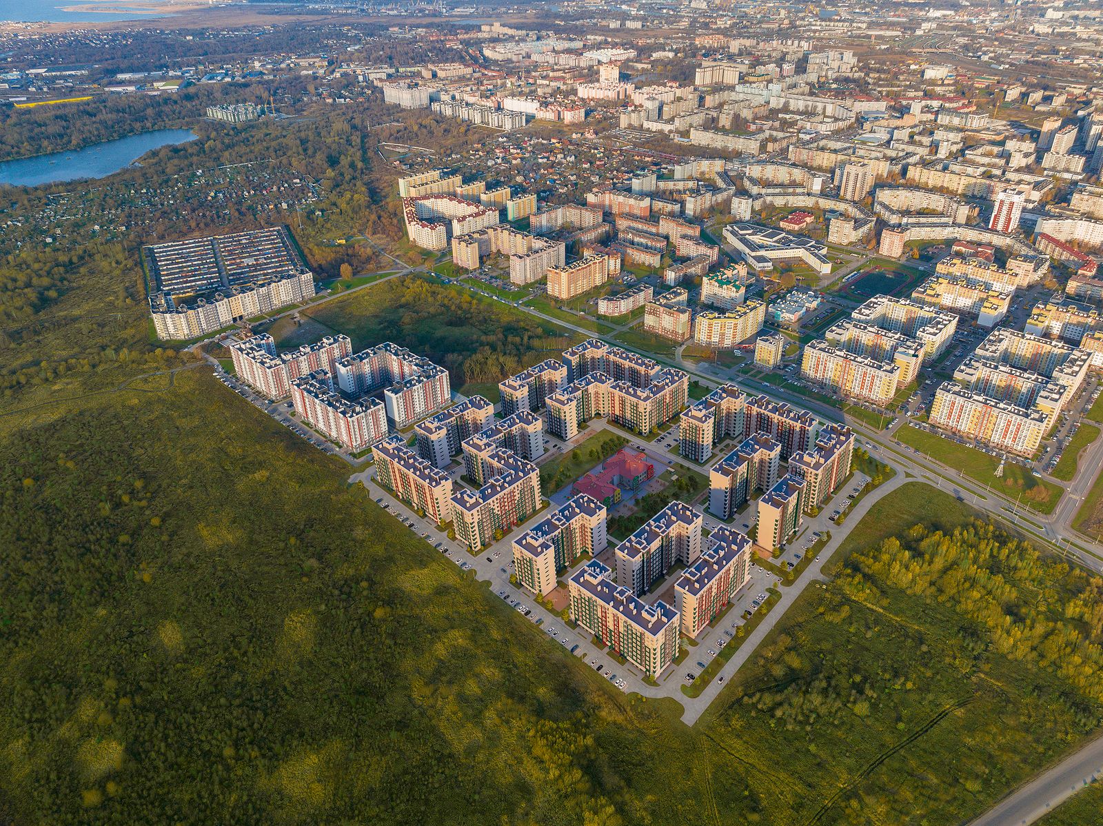 ЖК Подсолнухи визуализация жк с высоты птичьего полета